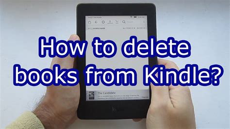 how do you delete books from kindle